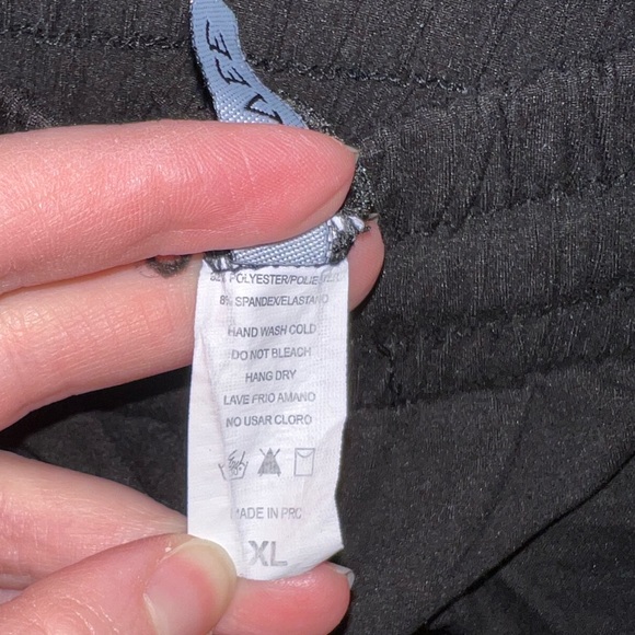 NanaMacs Joggers Pockets Black Size XL Super Stretchy has Drawstring - Picture 5 of 6